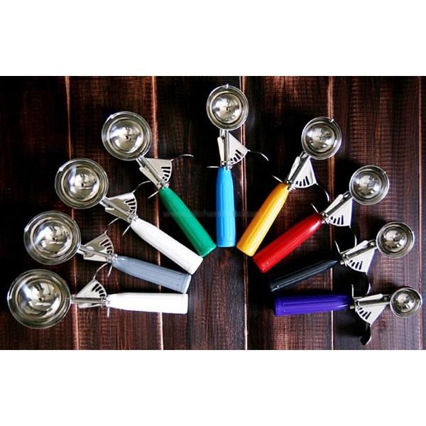 KC Ice Cream Scoop 9 Size Collection, No. 16 (blue), 1 Piece, Korean Popular Tableware