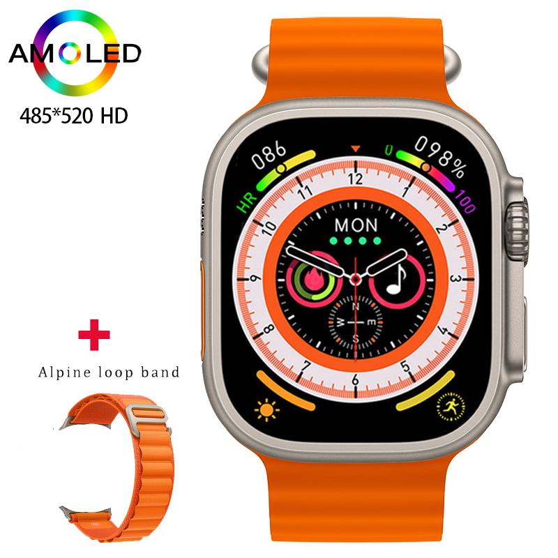 2023 Новые мужские смарт-часы HK10 AMOLED HD с высоким разрешением экрана и высокой частотой обновления, женские смарт-часы с защитой от влаги IP68, поддержкой Bluetooth, вызовов по NFC.