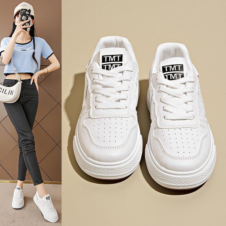 2024 Осень Новые Женские Кроссовки Женские Кожаные Легкие Женские Туфли Женские Повседневные Спортивные Маленькие Белые Туфли Женские