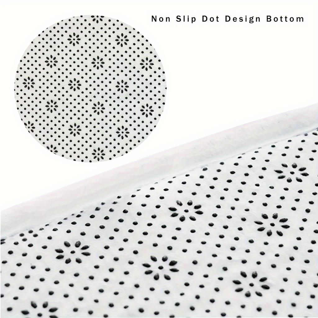 Luxury Black Marble Print Kitchen Mat Soft Thickened Kitchen Floor Mat Waterproof Non-slip Oil-proof Floor Mat Runner Rug