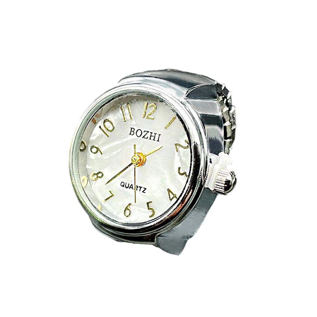 Ring Watch Fashion Square Ring Shape Watch Personality Creative Retro Style Ring Electronic Watch