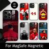 Чехол для телефона с гонщиком L-Льюисом Х-Хэмилтоном Для iPhone17,16,15,14,13,12,11 Plus,Pro Магнитный Для Magsafe Беспроводной Зарядки