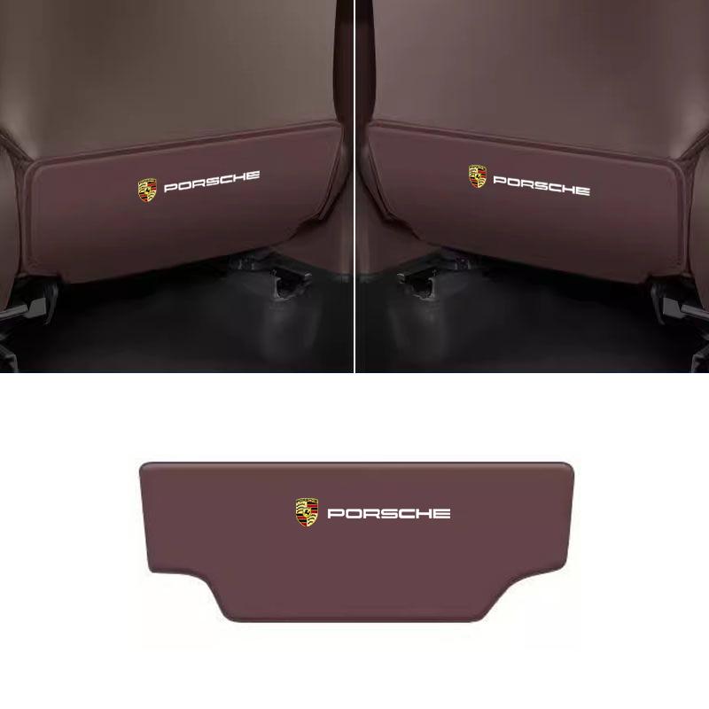 AABKW1 Car Seat Back Protector Mat Anti Kick Pad Cover For Porsche 911 Cayenne Cayman Panamera Macan Taycan Boxster Styling Accessories