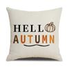 Colorful English Letters Autumn Linen Pillow Covers Home Furnishings Modern Simple Sofa Cushions