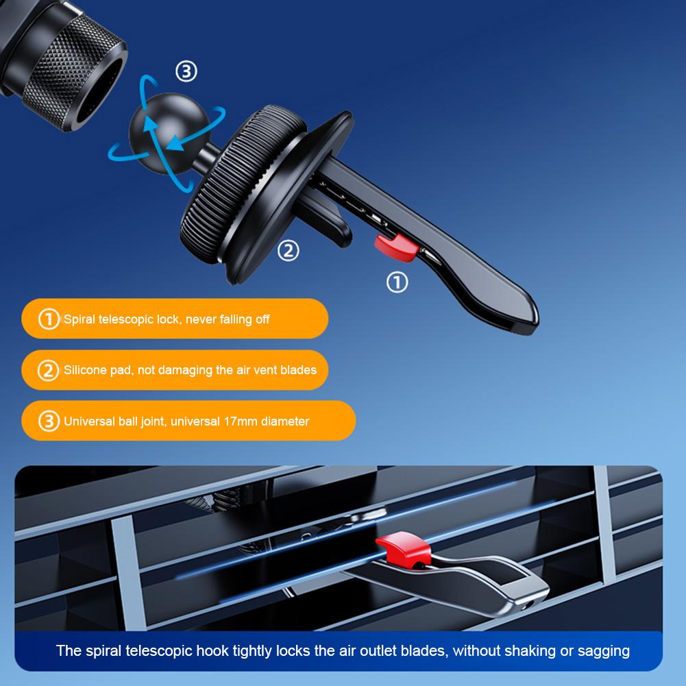 Автомобильный держатель для вентиляционного отверстия с гравитацией, большой экран, специальный держатель для телефона без помощи рук, регулируемый кронштейн для складного экрана и планшета