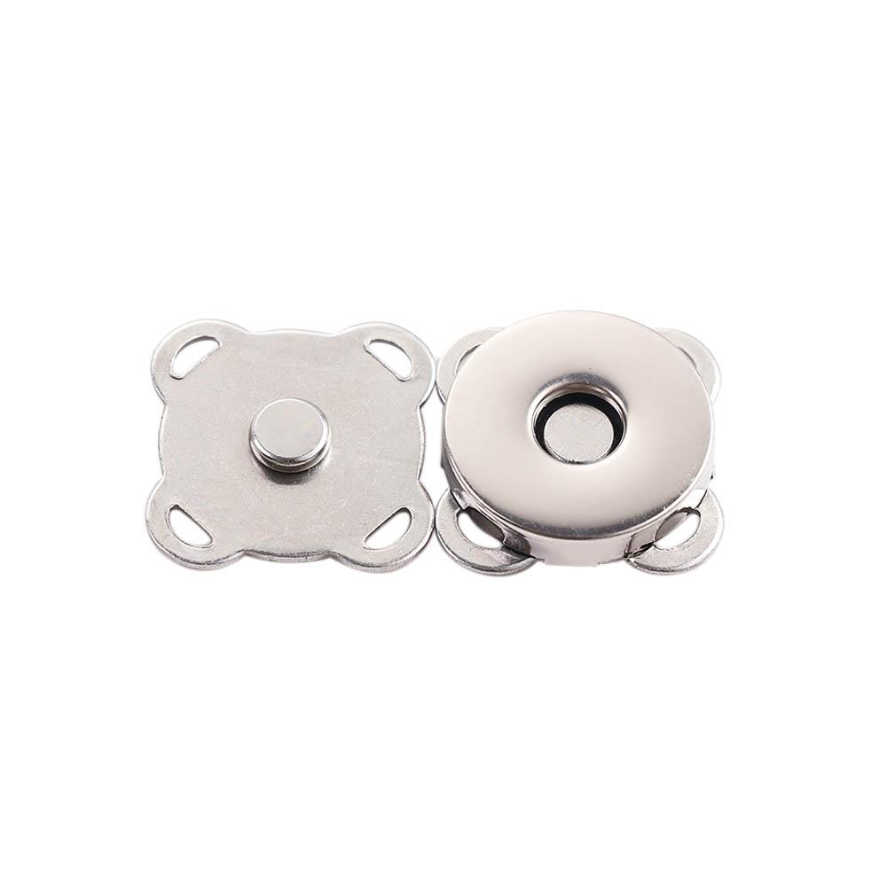 Creative Silvery For Bag,Wallet,Notebook Making Metal Clasp Closures Sewing Buttons Snaps DIY Accessories Adsorption Buckle