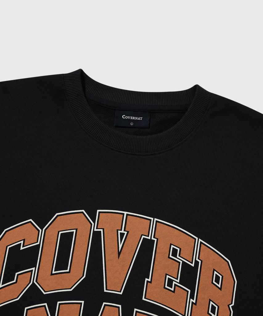 COVERNAT Arch Lettering Sweatshirt Navy