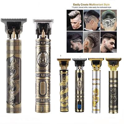 Винтажная электрическая машинка для стрижки волос T9 0 мм, USB, перезаряжаемая машинка для стрижки волос, триммер для бороды для мужчин, парикмахерская, профессиональная