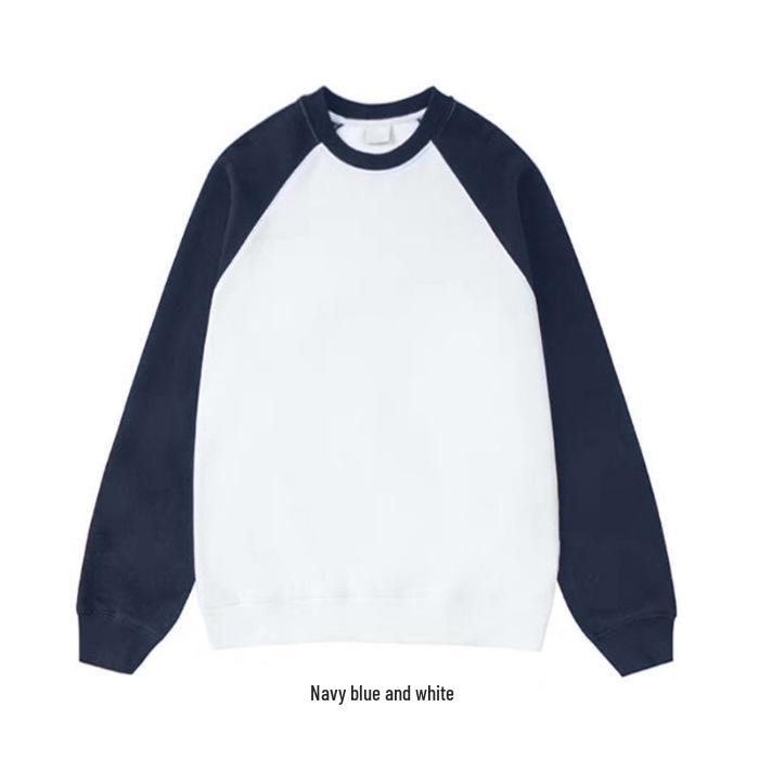 European Style Women's Bloom Print Raglan Hoodie - Autumn/Winter