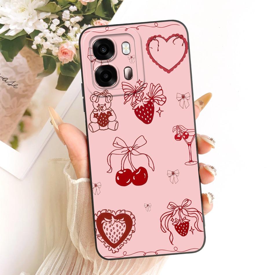 For Oppo A6s CPH2789 Cute Cat Flower Cartoon Phone Case For Oppo A6s 4G CPH2815 OppoA6s A 6S 5G Soft Silicone Covers Bumpers