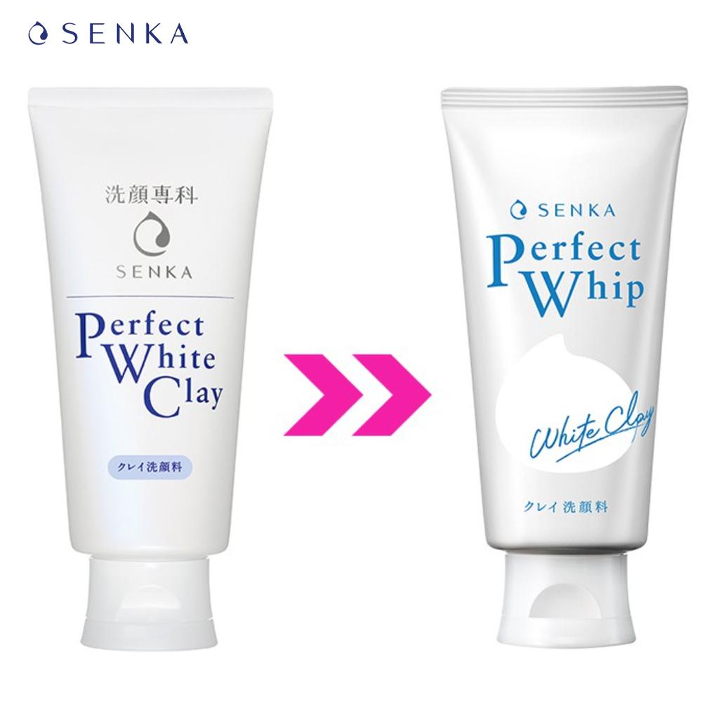 Senka Очищающее средство для лица Perfect White Clay 120 г - Shiseido Japan