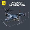 TOYLINX 1486 деталей Конвертоплан Вертолет Строительные Блоки 360° Пропеллер Военный Вертолет Блок DIY Сборка Самолета Игрушка