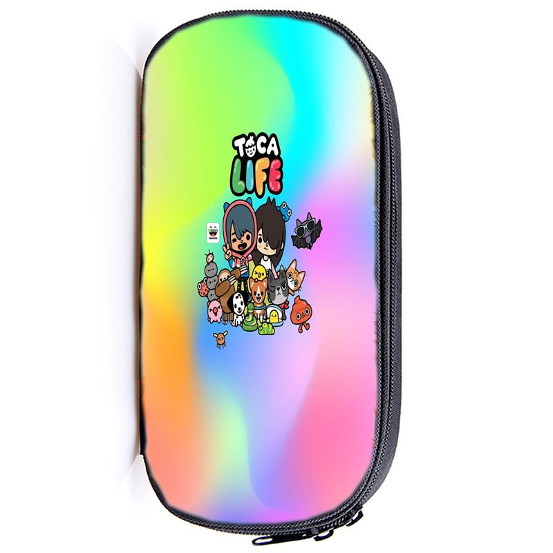 Сумка-карандаш Toca Life World, канцелярские принадлежности, Toca, игровой пенал для девочек, пенал на молнии, школьные принадлежности