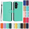 Однотонный чехол-кошелек для Samsung Galaxy M62 M55 M54 M53 M52 M35 M34 M33 M32 M23 M15 M14 M13 F62 Держатель для карт Ремешок Чехол для телефона