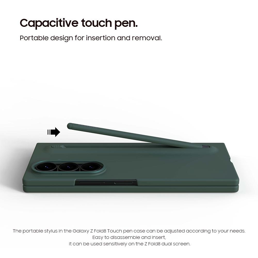 Для Samsung Z Fold 8 Skin Sense Ультратонкий Чехол для Телефона со Стилусом S Pen Передняя Рамка со Стилусом для Galaxy ZFold8 Жесткий Поликарбонатный Защитный Задний Корпус