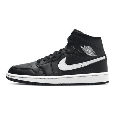 Air 1 Mid Черно-белые женские кроссовки BQ6472-011