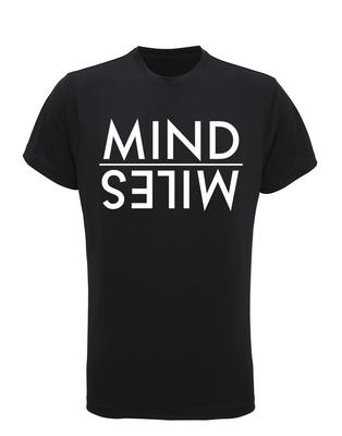 Мужская футболка из переработанного материала для тренировок MIND Over MILES для бега, джоггинга, бега, спортзала, TriDri