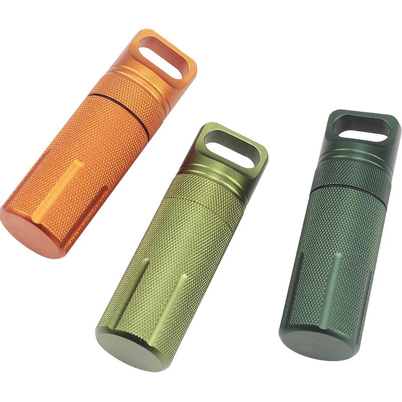 Ящик для хранения вещей для выживания, портативный флакон с лекарствами, контейнер для хранения аварийных инструментов, водонепроницаемый, для повседневного использования, алюминиевый