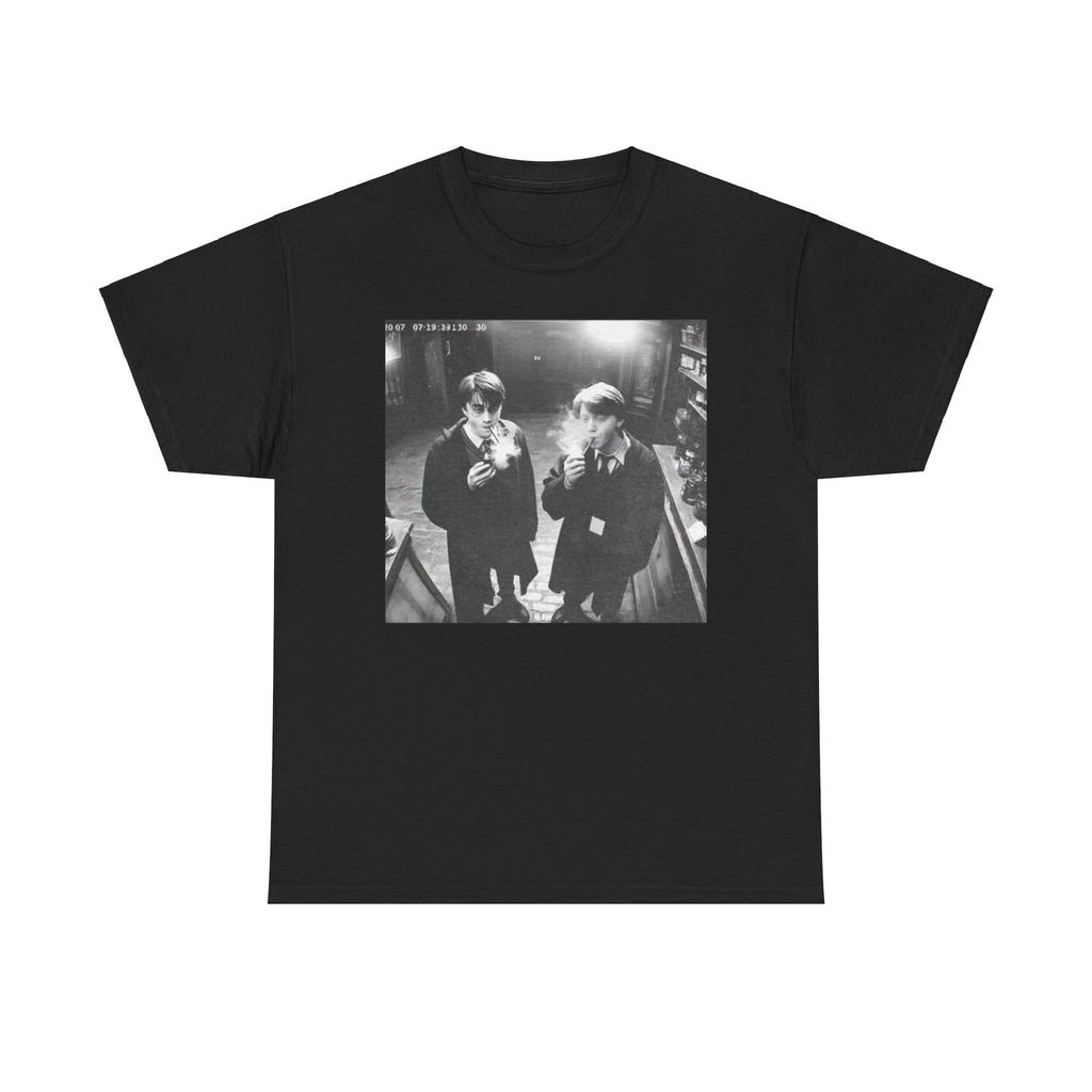 Harry and Ron smoking tee Crossover T Shirt funny shirt S-5XL