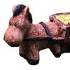 Donkey Cart Figurine Weather-Proof Donkey Trolley Statue Small Garden Decoration