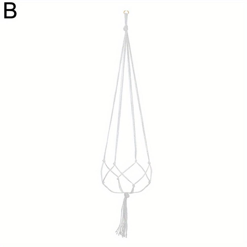 1 шт. Плетеная веревочная подвесная корзина для цветов, макраме, держатель для сада, поделка, декор для балкона, аксессуары