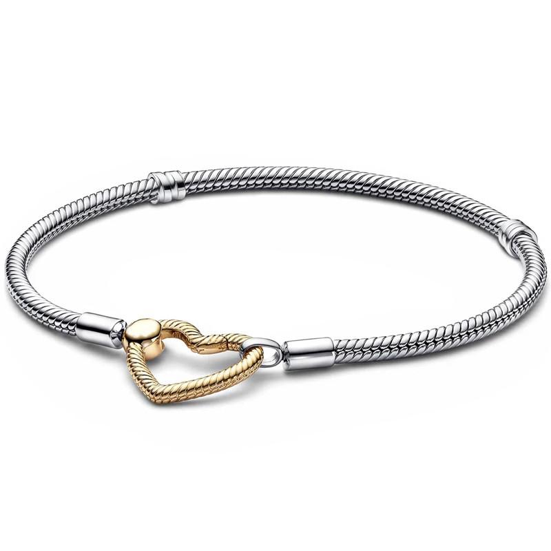 Оригинальная застежка «Падающая звезда» с Т-образной застежкой, браслет-цепочка «змея», подходит для ювелирных изделий из стерлингового серебра 925 пробы с бусинами