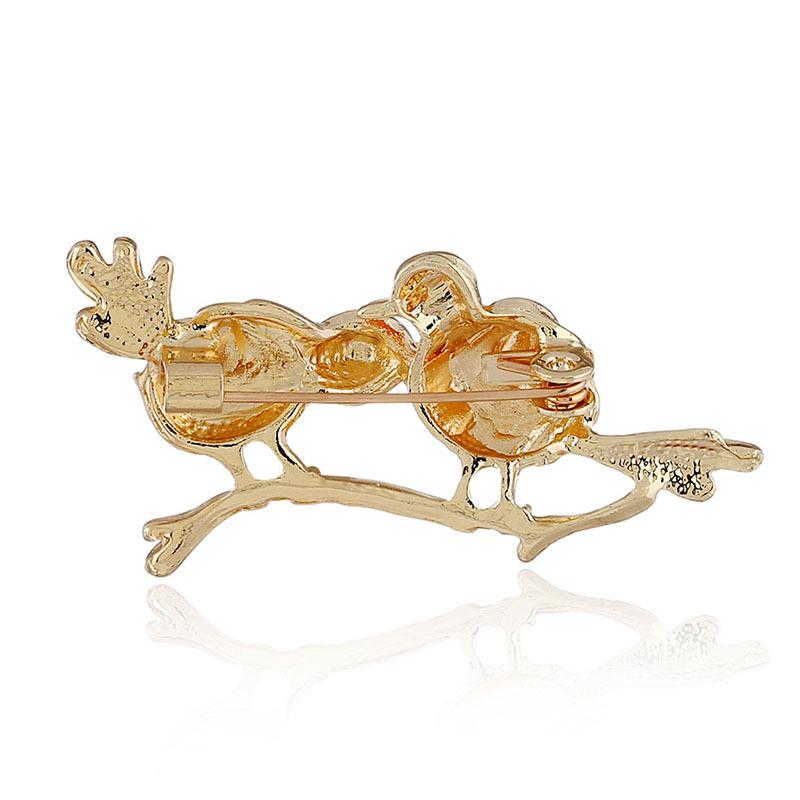 Colorful Enamel Sparrows Birds Animals Brooch Pin Corsage Brooches Fashion Jewelry Accessory