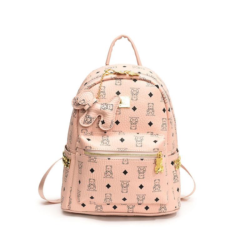 Ранняя весна новая высококлассная сумка медведь классический рюкзак универсальный на одно плечо женский