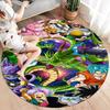 Son Goku Round Area Rug Carpet Rug For Living Room Bedroom Sofa Playroom Decor Nonslip Floor Mat