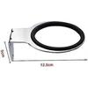 Hair Dryer Holder Flat Wall Mount for Bathroom, Room Bathroom Barbershop (Silver)Oi-FRIS