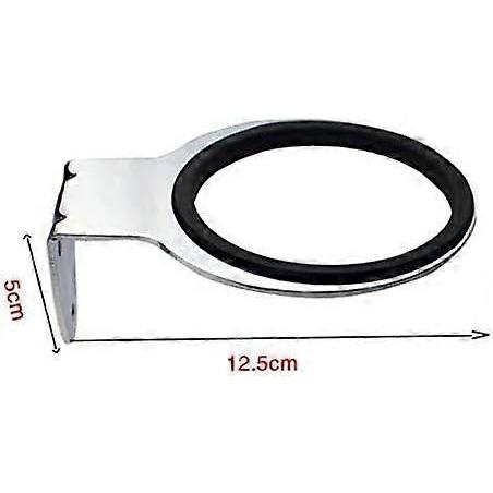 Hair Dryer Holder Flat Wall Mount for Bathroom, Room Bathroom Barbershop (Silver)Oi-FRIS