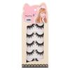 5 Pairs Beauty Natural Soft Cross Eye Lashes Extension Handmade Black False  Eyelashes