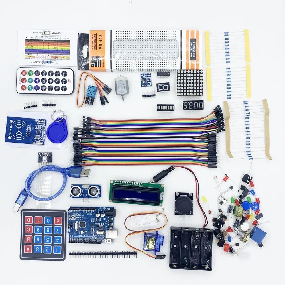 Подходит для набора UNO Starter Kit Component Pack Набор для начинающих MEGA2560 +1602+0.96-дюймовый DIY Набор