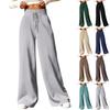 Womens Wide Leg Sweatpants Casual Loose Solid Color Pants Comfy Joggers Baggy Sweatpants Pockets