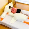 160CM Kids Cute Duck Big White Goose Plush Doll Toy Soft Cushion Baby Sleeping Pillow Stuffed Animal Doll Girl Christmas Toys