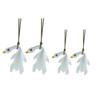 4Pcs Roast Duck Car Pendant Color Changing Duck Swing Ornament UV Temperature Indicator Cute Rearview Mirror Pendant Home Office Decor