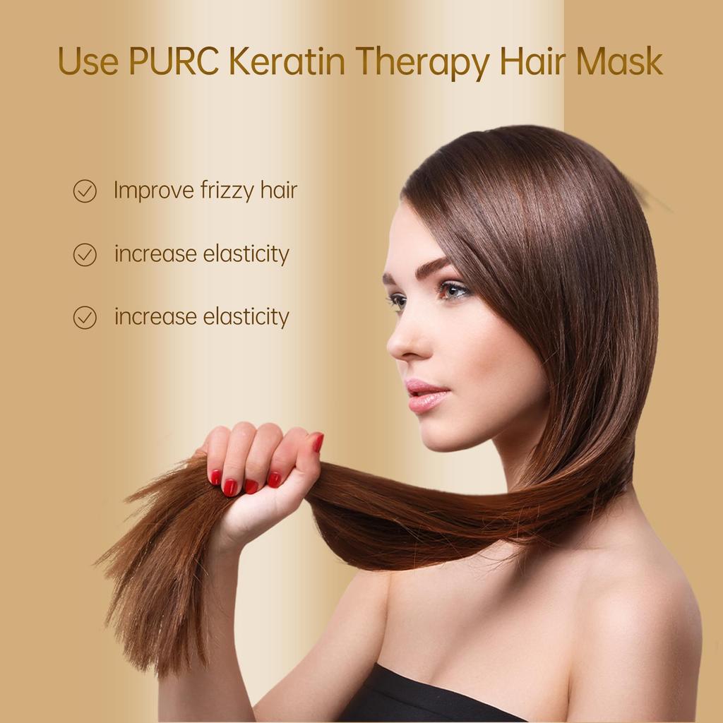 PURC Keratin Hair Mask To Care for Dry Hair and Repair Damage