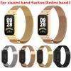 Mi Band 9 Active bilaguzuk uchun tasma Redmi band 3 uchun zanglamaydigan po'latdan yasalgan metall soat tasmasi