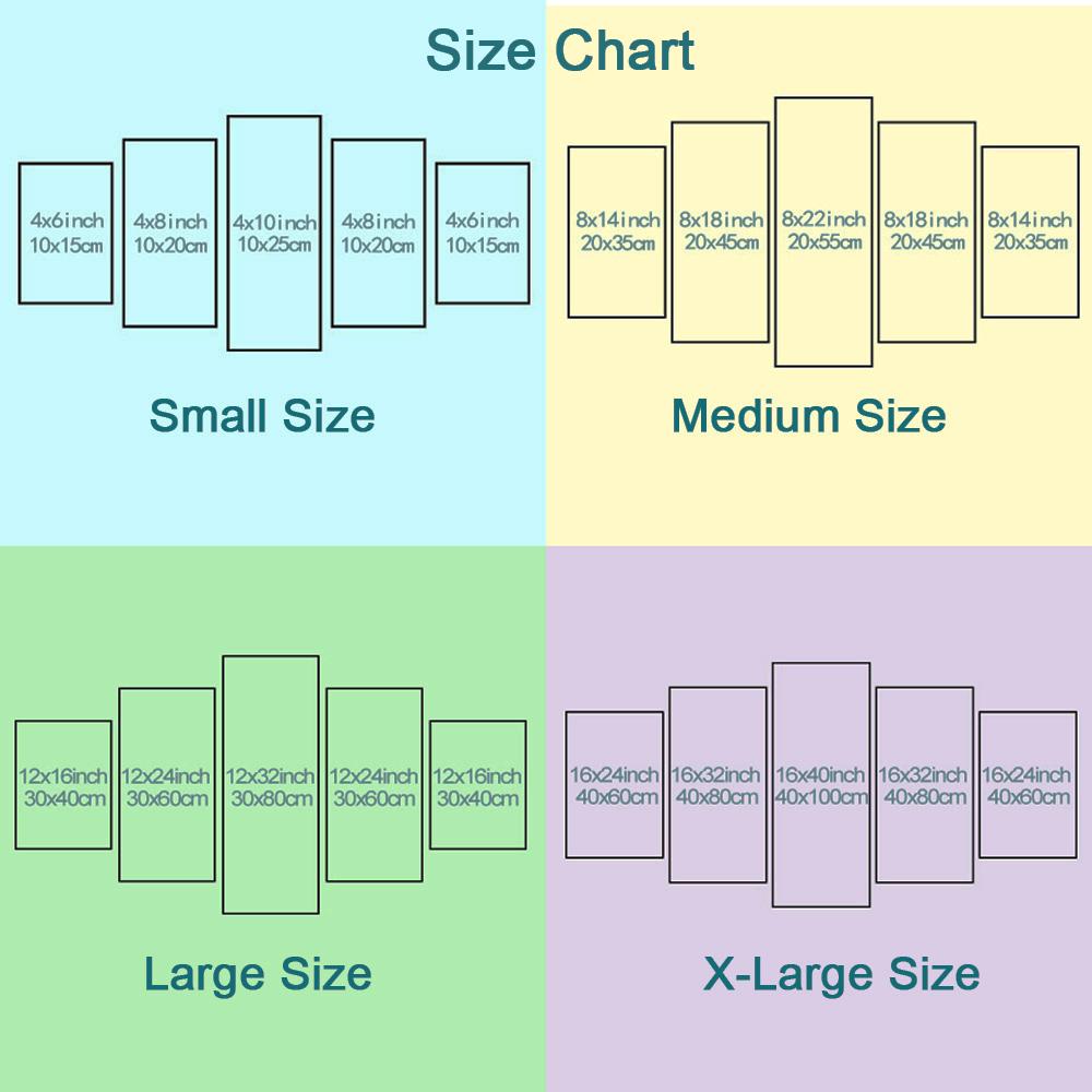5 шт. HD японский аниме персонаж настенное искусство плакат «Убийца демонов» настенная живопись для дома гостиной современный декор модульный холст