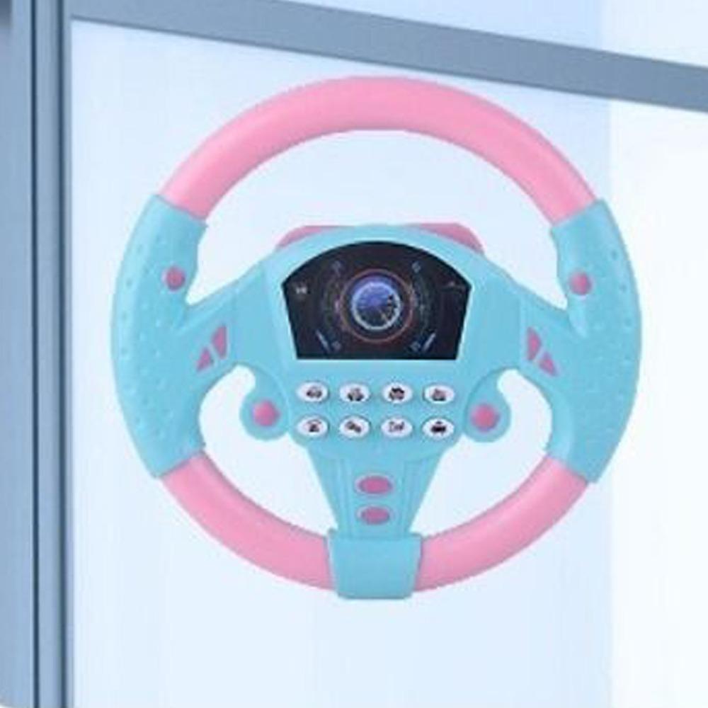 Montessori Copilot Music Steering Wheel Multi Functional Simulate Driving Car Toy Children Gift