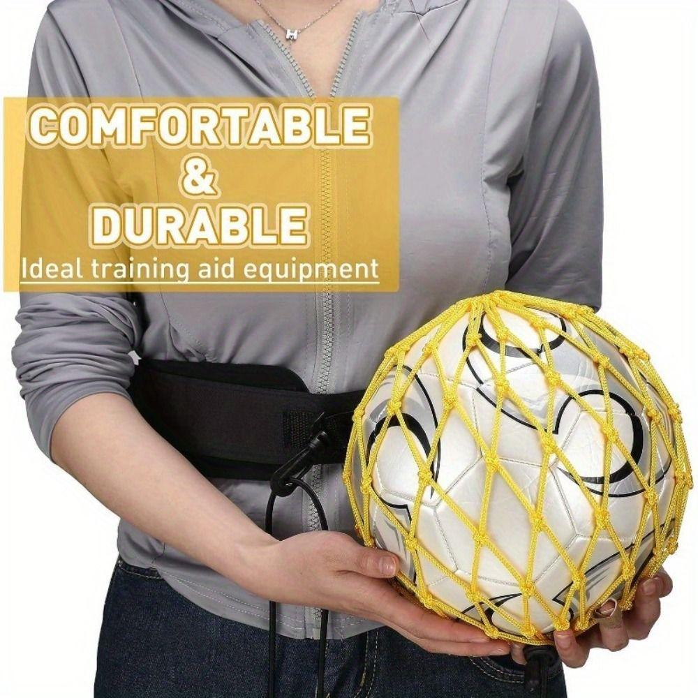 Kicking Soccer Training Juggling Net Bag Mesh Soccer Trainer Belt Ball Control Trainer  Practice