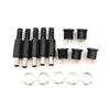 10 Pcs 5.5Mm X 2.1Mm Male DC Power Plug Connector Screw Lock Female Panel Socket