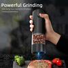 Electric Pepper Grinder Spice Grinders Automatic Salt Mill Adjustable Coarseness Refillable Mill Battery Powered Kitchen Tool