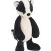Jellycat Серия Лесные животные Застенчивый барсук Успокаивающая кукла Плюшевая кукла 31 см высотой