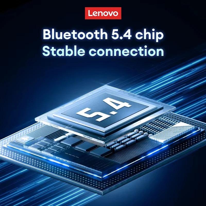 Оригинальные беспроводные наушники Lenovo XT53, обновленные наушники Bluetooth 5.4, игровая гарнитура с низкой задержкой и шумоподавлением, светодиодные наушники-вкладыши, новые