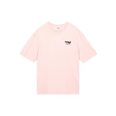 Футболка Club Oversize с коротким рукавом с мультяшным принтом, мужские топы, розовый 533104-36