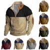 Spring And Men's Standing Collar Sweatshirt Is Outdoor Casual Sweaters Tops