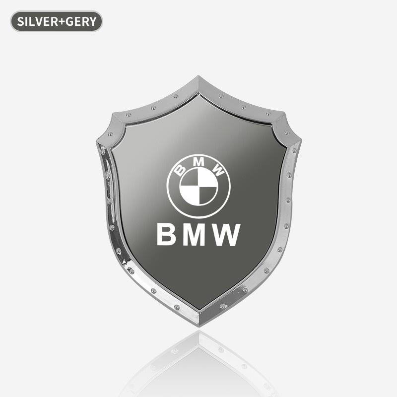 ZFAL7 3D Decal Motorcycle Sticker Stainless Steel Car Creative Styling Decoration Sticker For BMW M F10 F20 E92 E93 X1 E43 E53 E63 E84