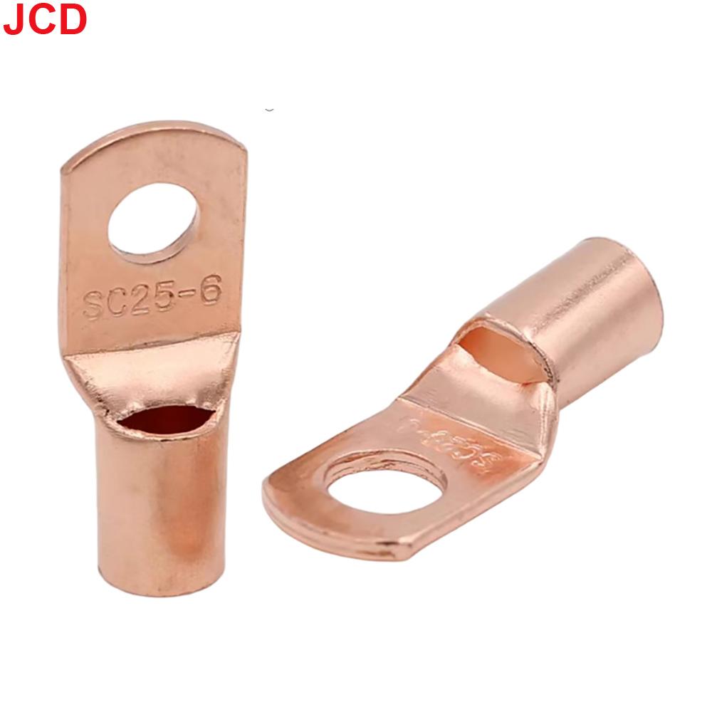 JCD 5/10/20pcs Copper Lug Ring Wire Connectors Bare Cable Electric Crimp Terminal SC4-6 SC6-6 SC6-8 SC10-6 SC16-6 SC16-8 SC25-8