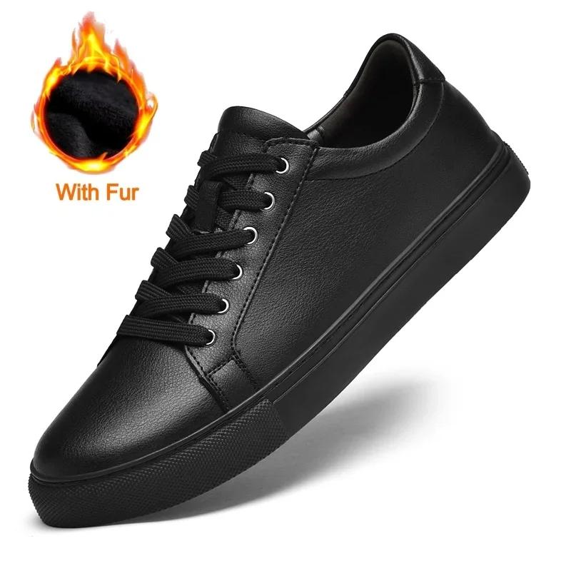 Модная Классическая Минималистичная Обувь для Мужчин Повседневная Кожаная Нескользящая Обувь для Ходьбы и Вождения Модные Плоские Оксфорды на Шнуровке Большие Размеры 35-49